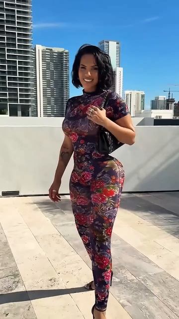 MTMDAf65Law - Stunning tight floral jumpsuit summer street style outfit #fashion #style #outfit #sho