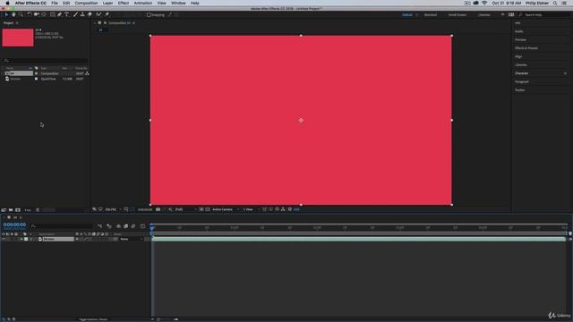 After Effects Course 006 CC 2018 Update_ Starting a New Composition from Footage