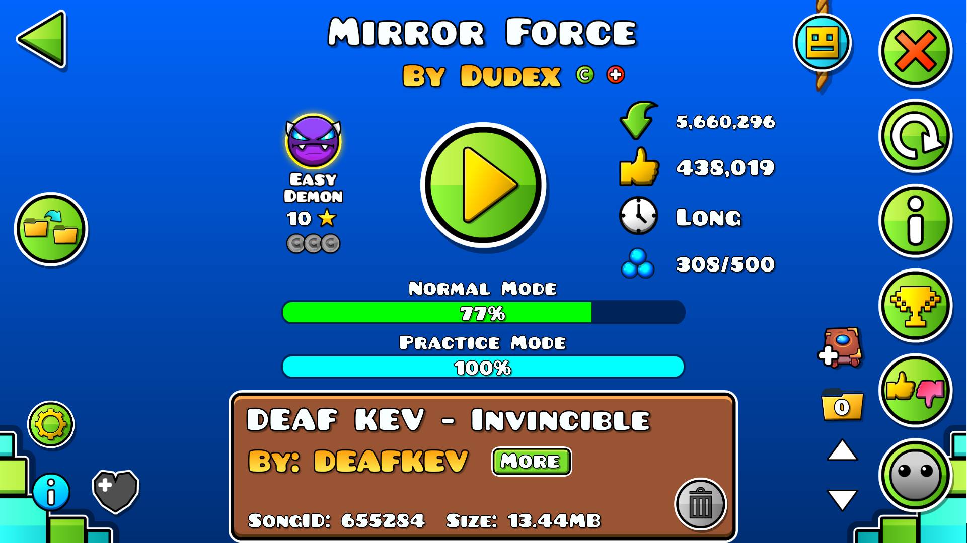 Geometry dash (1) Mirror force