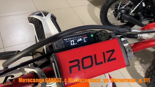 Мотоцикл Roliz Sport 007 черно бело красный