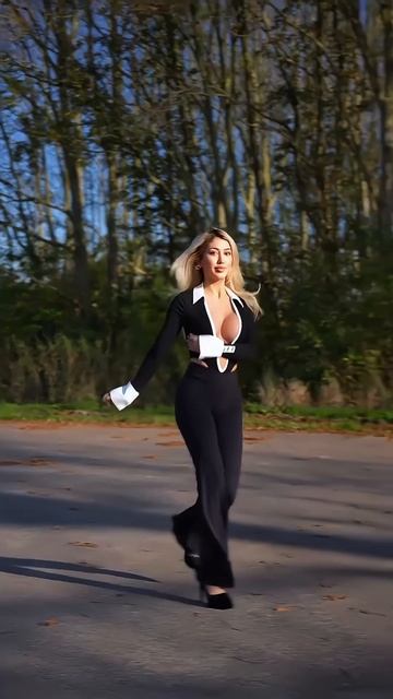 SfqG-TDKP3w - Stunning tight black and white open chest outfit for the day #fashion #style #outfit #