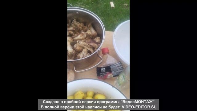 Быстрый ужин на мангале.