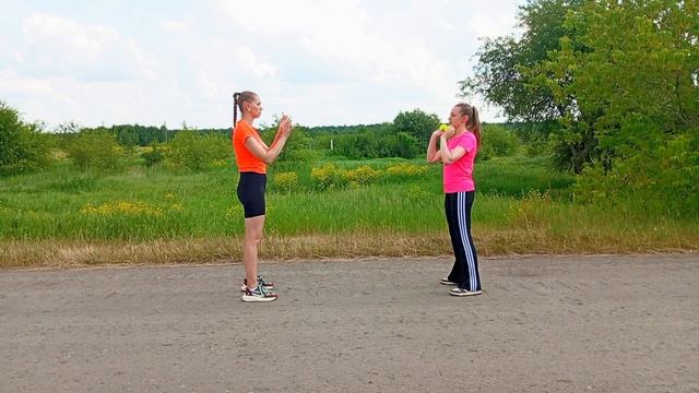(3) работа с теннисными мячикаии
