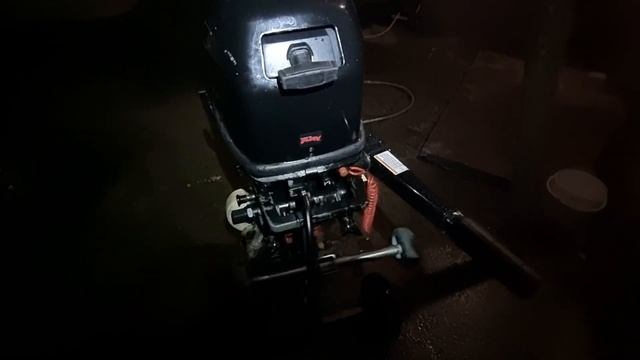 Холостой ход лодочного 2Т30HP китайского двигателя, пос?