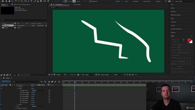 After Effects Course 027 CC 2020 Update_ Tapered Strokes