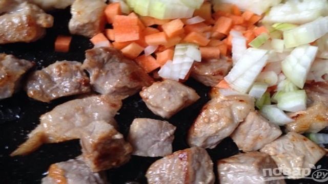 Гречка в горшочке с мясом