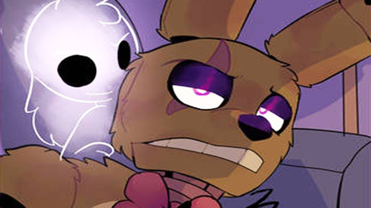 НАЧАЛО ТРЕТЬЕГО АКТА ☘ ДУХ ПРИСТАЕТ К СПРИНГТРАПУ ☘ SPRINGTRAP AND DELIAH  ☘  FNAF КОМИКС № 01 #424