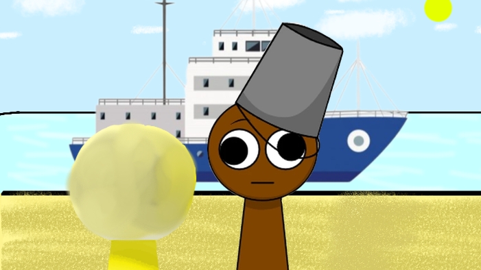 Анимация спрунки "Побег на воде" Фанатская анимация спрунки!!!!