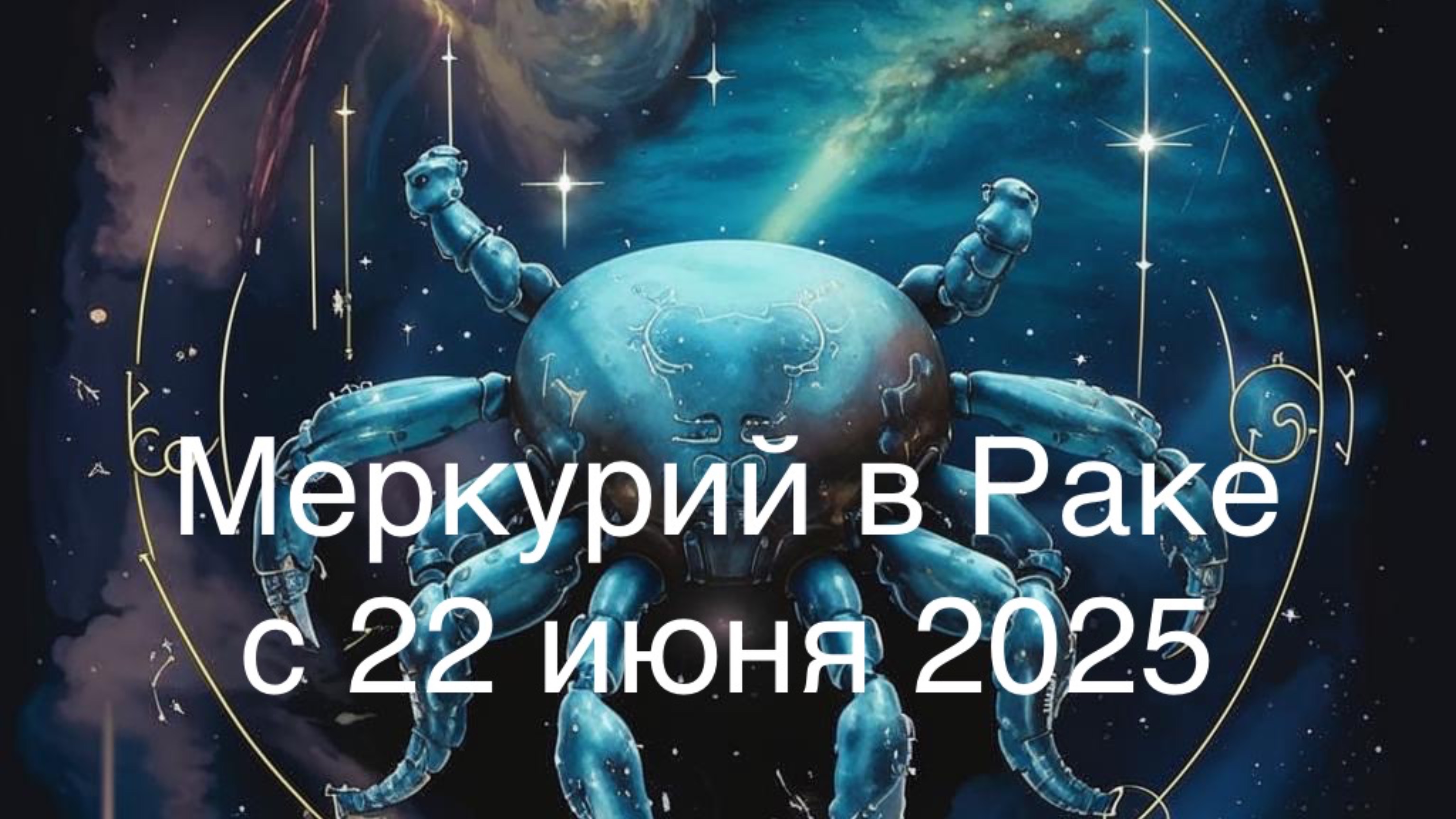 Меркурий в Раке с 22 июня 2025.