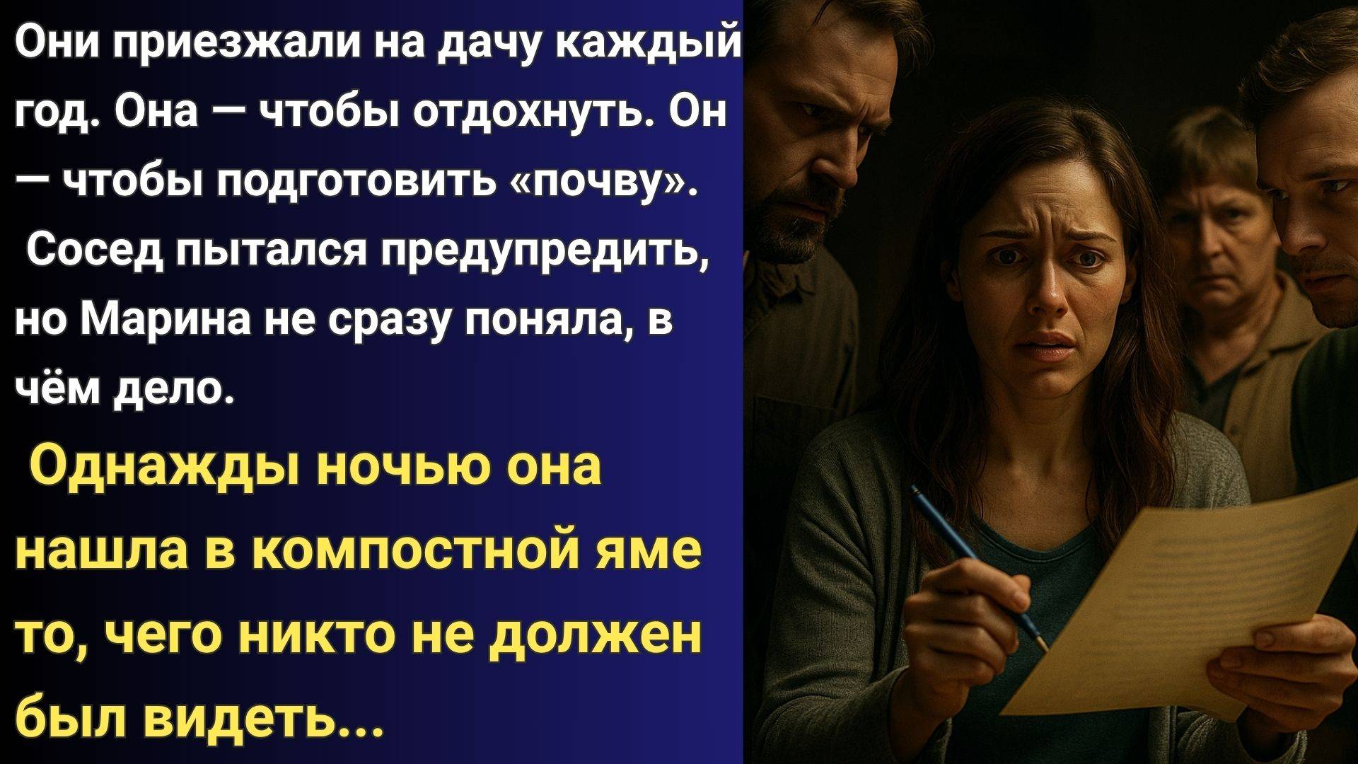 Каждое лето с мужем и свекровью приезжали на дачу. Там творились странные дела. Сосед предупредил