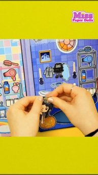 DIY Paper House Wednesday And Enid In Quiet Book / Toca Life World quiet book #diytocaboca