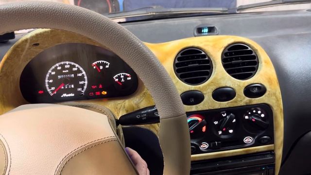 Пересвет приборной панели Matiz обычный запуск