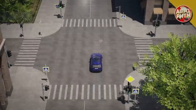 Разбор в 3D проезд сложных перекрестков