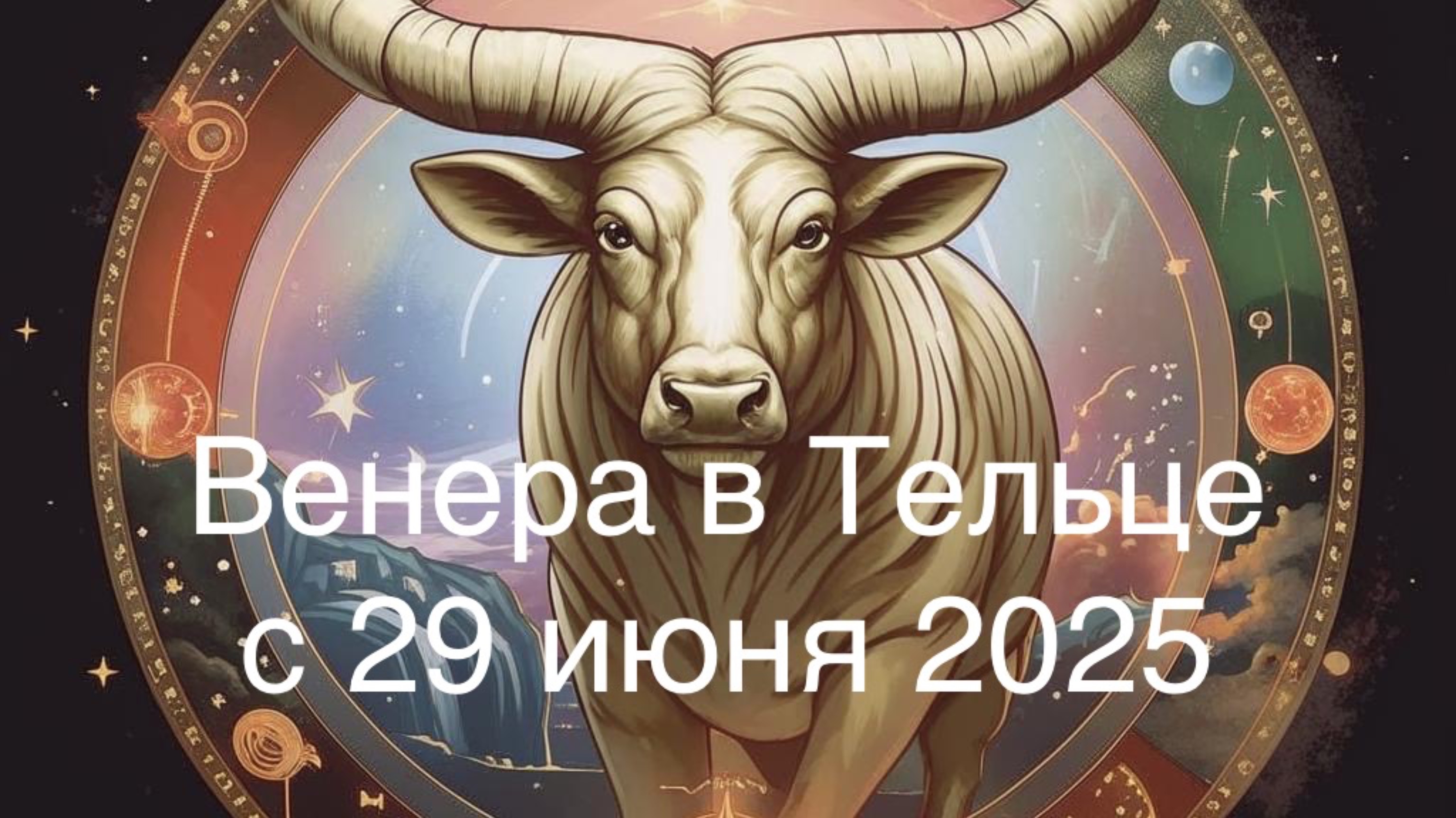 Венера в Тельце с 29 июня 2025.