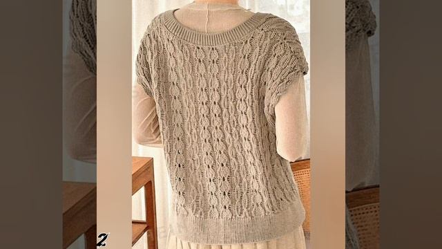 Схемы на шикарные жилеты, безрукавки. Patterns for chic vests and sl