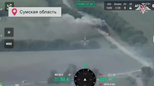 Дроноводы сжигают вражескую технику в зоне СВО