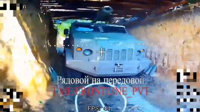 Уничтожение украинской 155-мм САУ 2С22 "Богдана" ударом оптоволоконного дрона под управлением ВС РФ