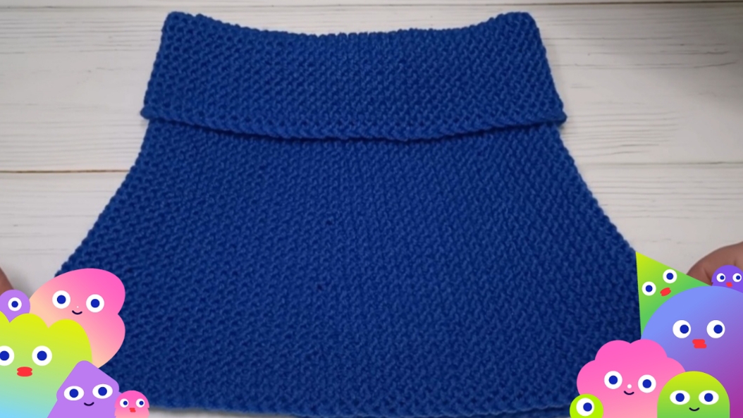 Манишка спицами🧶 Поперечное вязание👍Легко ⚡Просто⚡Доступно 🔥