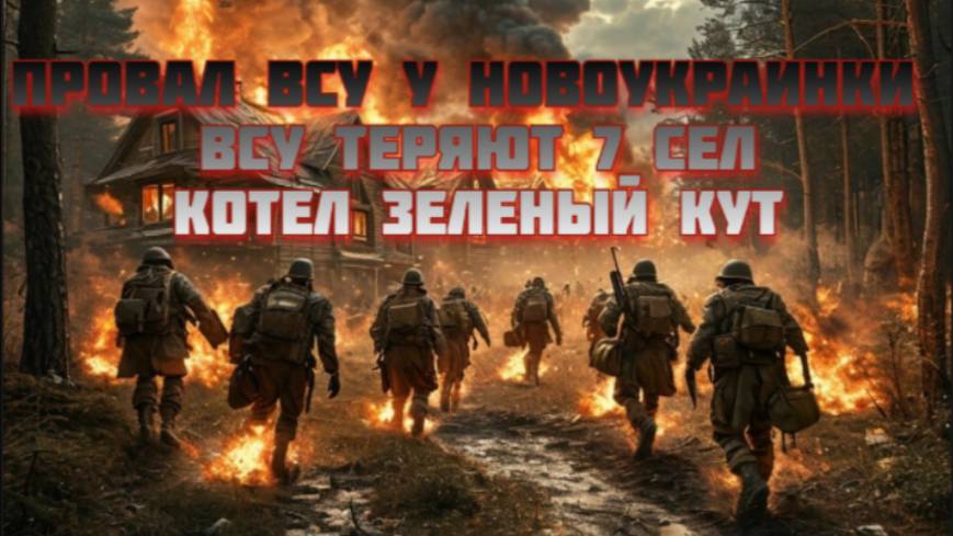 Новости СВО Сегодня-провал ВСУ у Новоукраинки. ВСУ теряют 7 сел. Котел Зеленый Кут