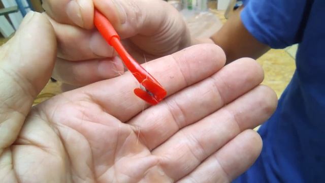 Извлечение клеща из шеи кота при помощи выкручивателя