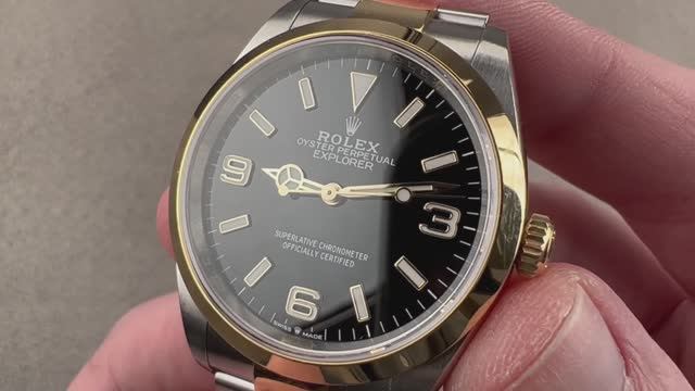 Rolex Explorer Steel Gold ref.124273