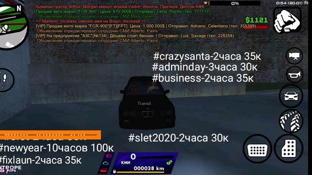SAMP SANTROPE RP Промокоды