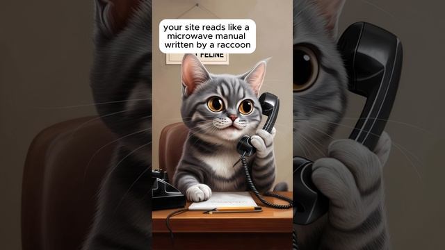 😹 What happens when you let your cat write your website copy?