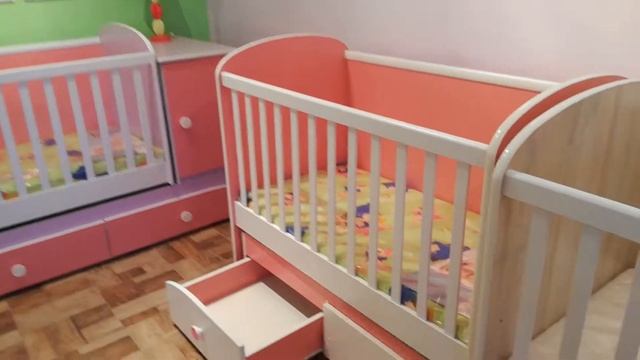 Бебешко легло - люлка ДИАНА с 2-чекмеджета baby bed swing Pat pent