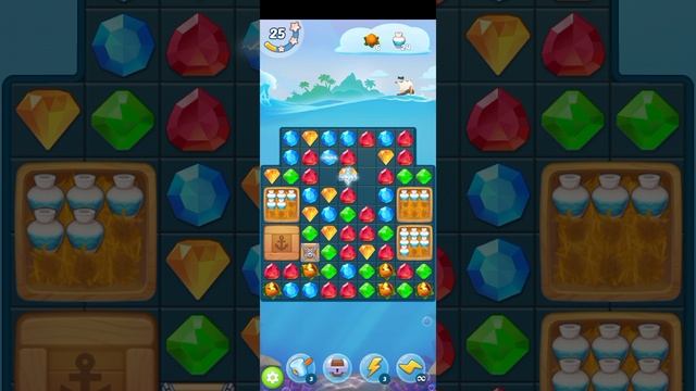 МОБИЛЬНАЯ ИГРА СОКРОВИЩА ПИРАТОВ - ТРИ В РЯД — УРОВЕНЬ 14