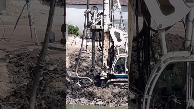 Бурение под сваи 5.06.24г строительство стройка