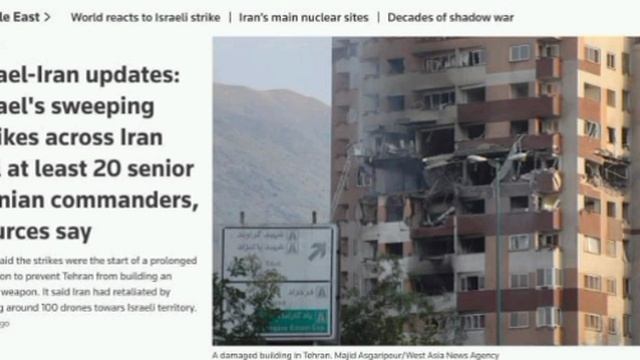 ‼️🇮🇷🇮🇱По меньшей мере 20 высокопоставленных иранских командиров убиты в результате израильских у