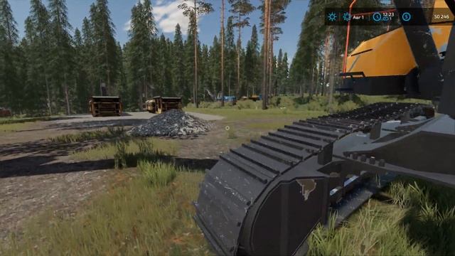 FS 22 - ВЫЖИВАНИЕ на БОЛОТЕ.  Поставил большую ПИЛОРАМУ.