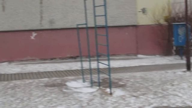 Снежные вихри в Гомеле 12 марта 2021
