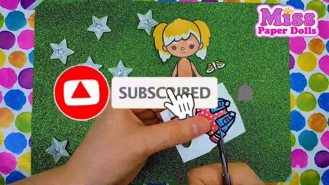 DIY Paper doll TOCA BOCA / how to make a paper doll