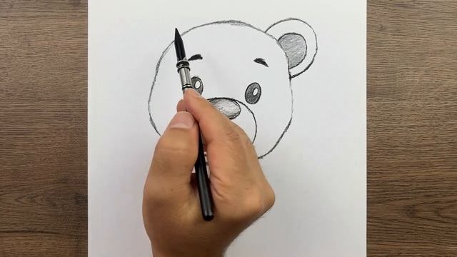 Как нарисовать милого плюшевого мишку поэтапно карандашом