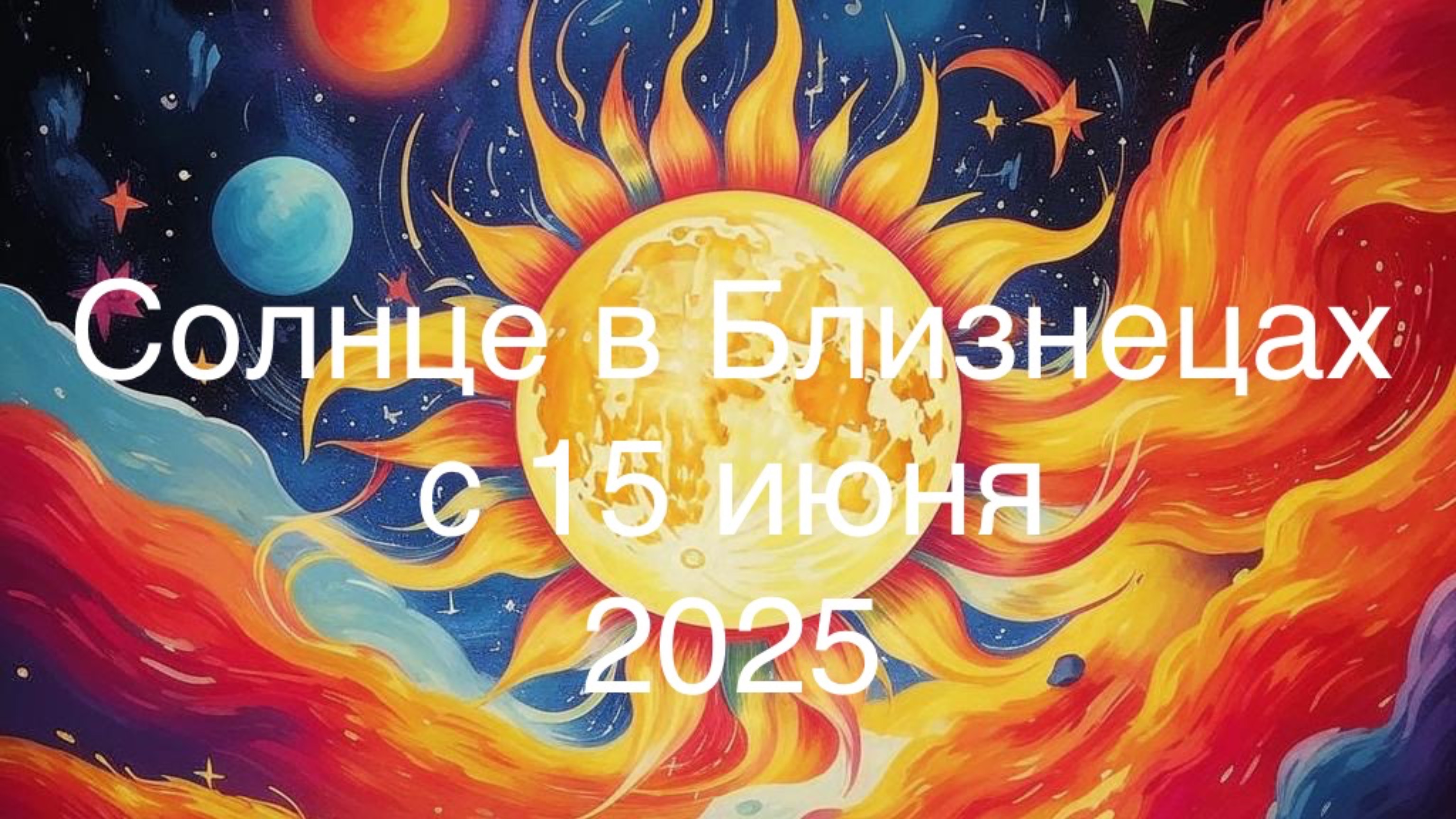 Солнце в Близнецах с 15 июня 2025.