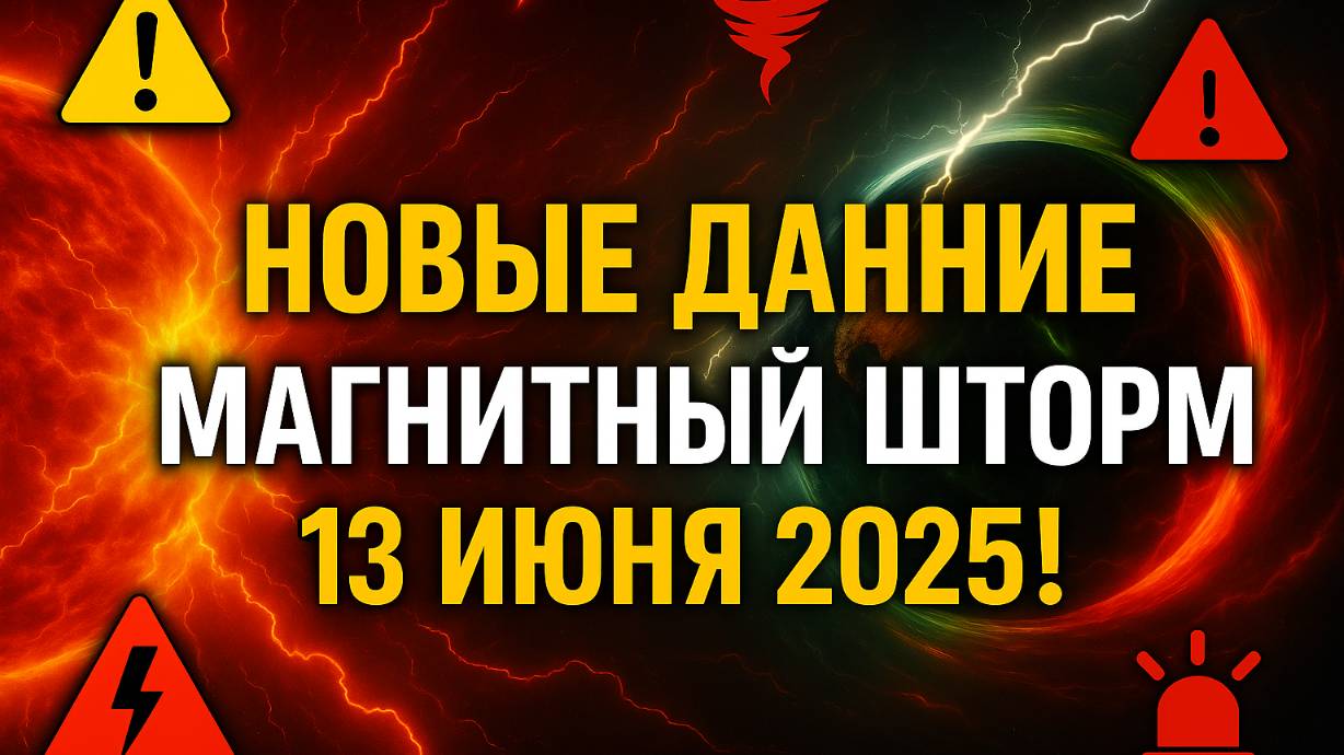 НОВЫЕ ДАННЫЕ. МАГНИТНЫЙ ШТОРМ СЕГОДНЯ 13 ИЮНЯ 2025!