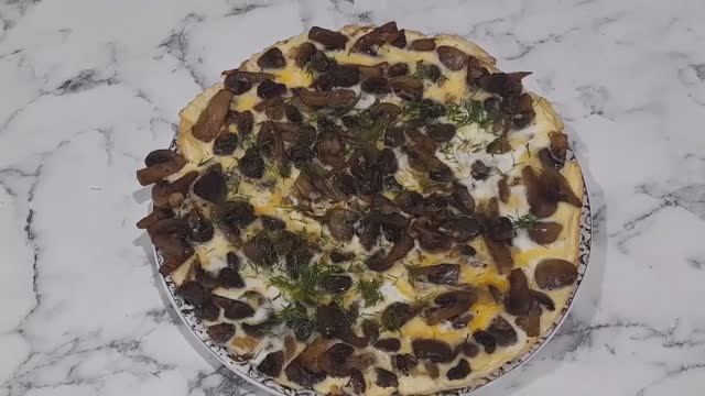 Простое, сытное и вкусное блюдо на каждый день! Грибы жареные с яйцами.