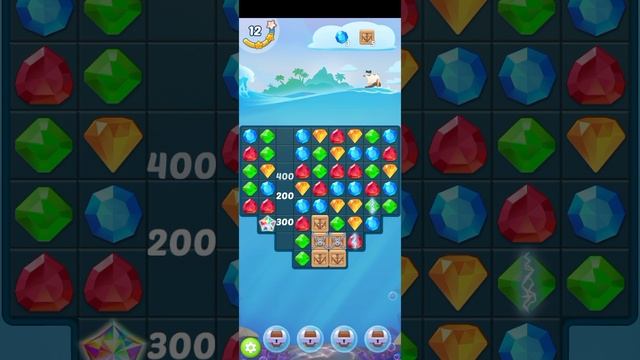 МОБИЛЬНАЯ ИГРА СОКРОВИЩА ПИРАТОВ - ТРИ В РЯД — УРОВЕНЬ 3