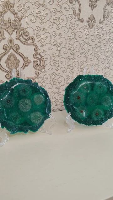 Подстаканники из эпоксидной смолы с одуванчиками
