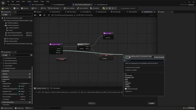 56 - Lecture 56 Setting up the Crafting Function 2