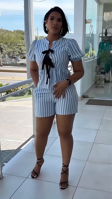 LHnqPseWvxI - Trendy striped suit official summer outfit for the weekend #fashion #style #outfit #sh