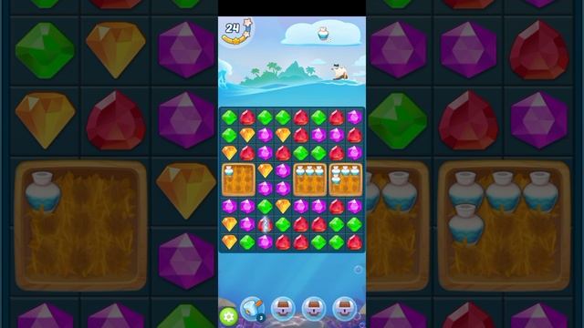 МОБИЛЬНАЯ ИГРА СОКРОВИЩА ПИРАТОВ - ТРИ В РЯД — УРОВЕНЬ 9