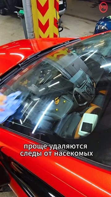 Мойка М3 Бухарестская. Антидождь на переднюю полусферу