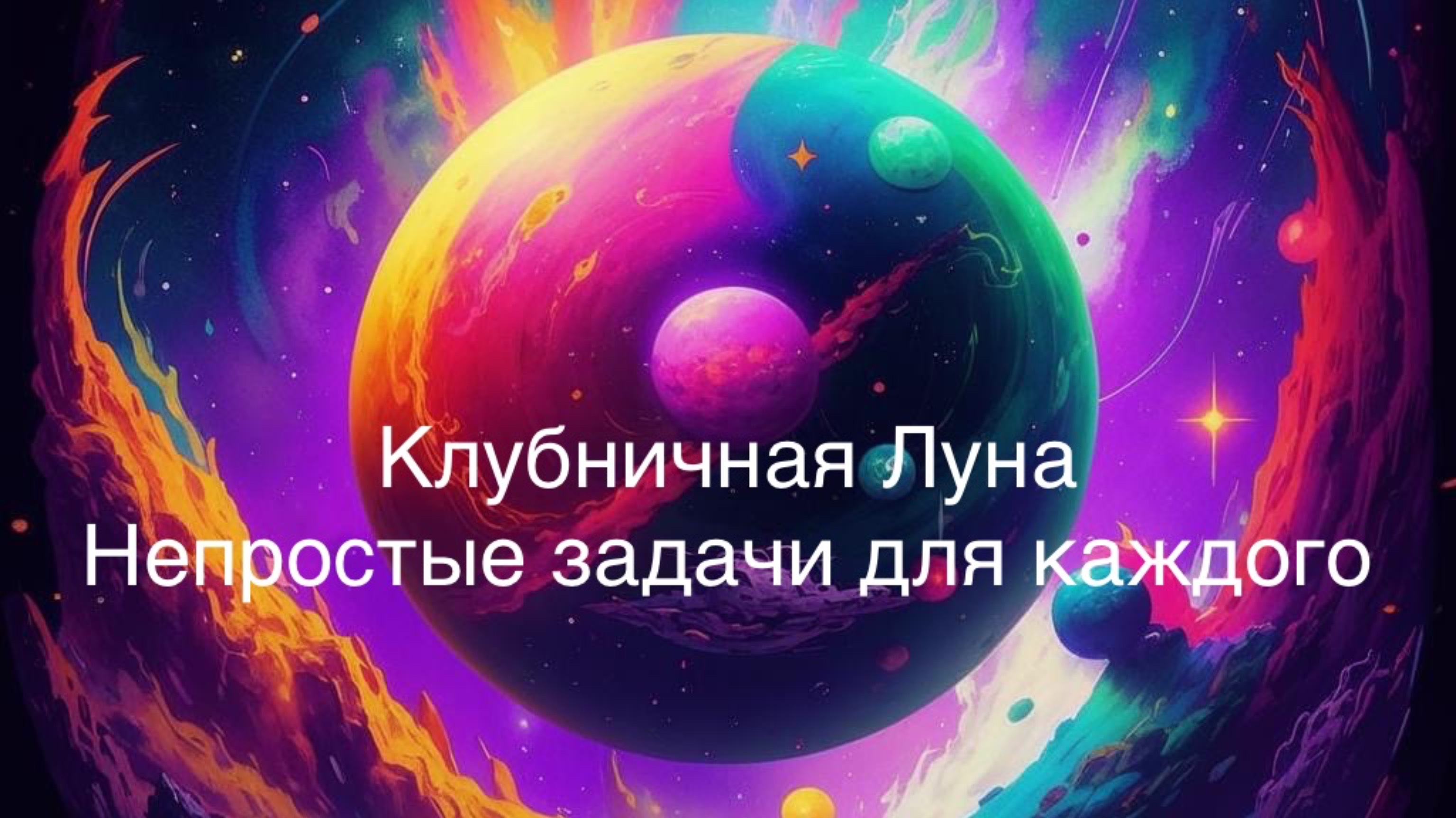 Клубничная Луна. Непростые задачи для каждого.