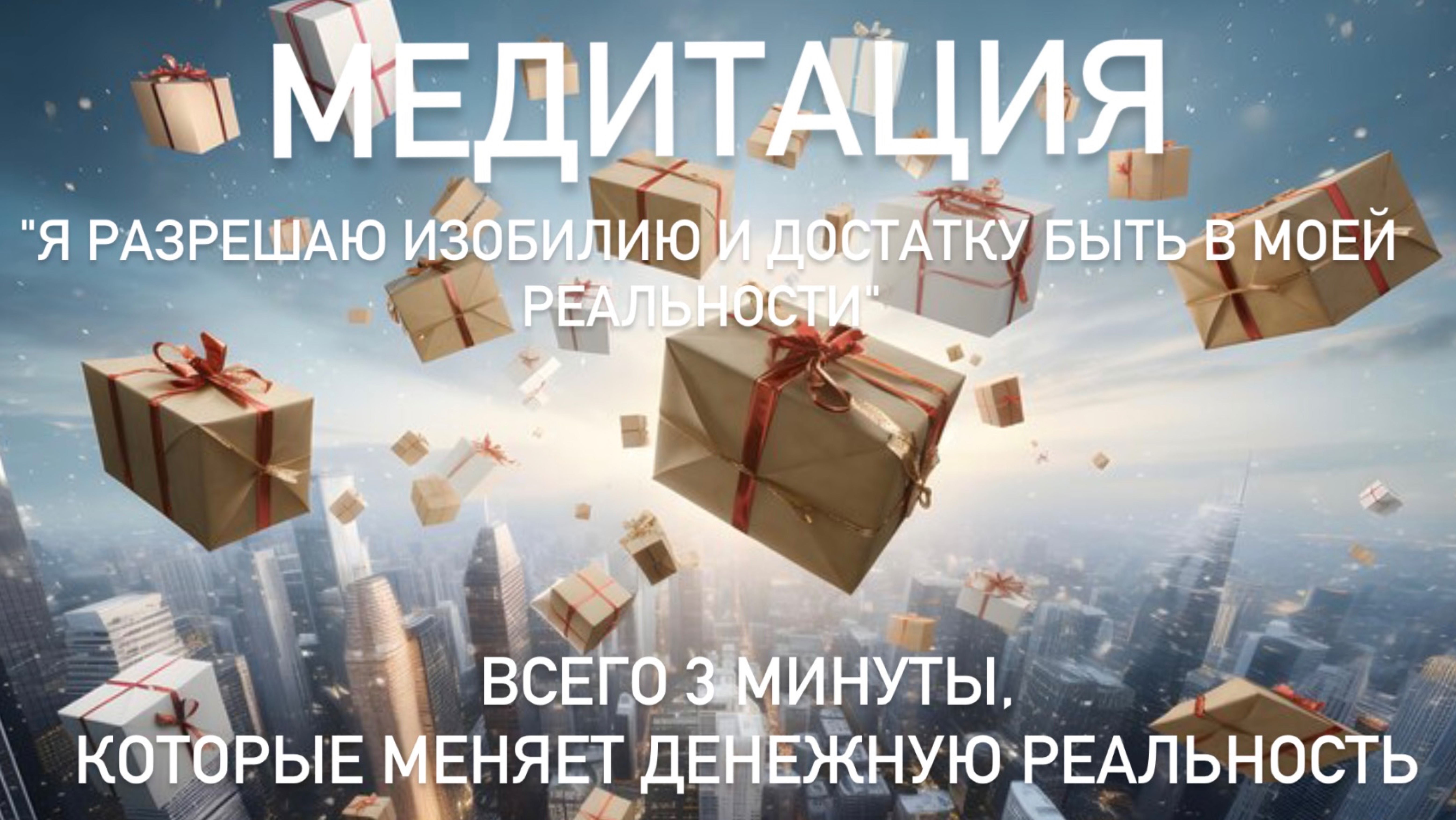 Медитация 3 минуты Меняет Денежную Реальность: Я разрешаю изобилию и достатку быть в моей реальнось