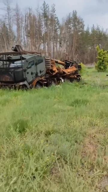 Украинская 155-мм САУ «Богдана» на шасси Tatra T815-7 ВСУ, уничтожена