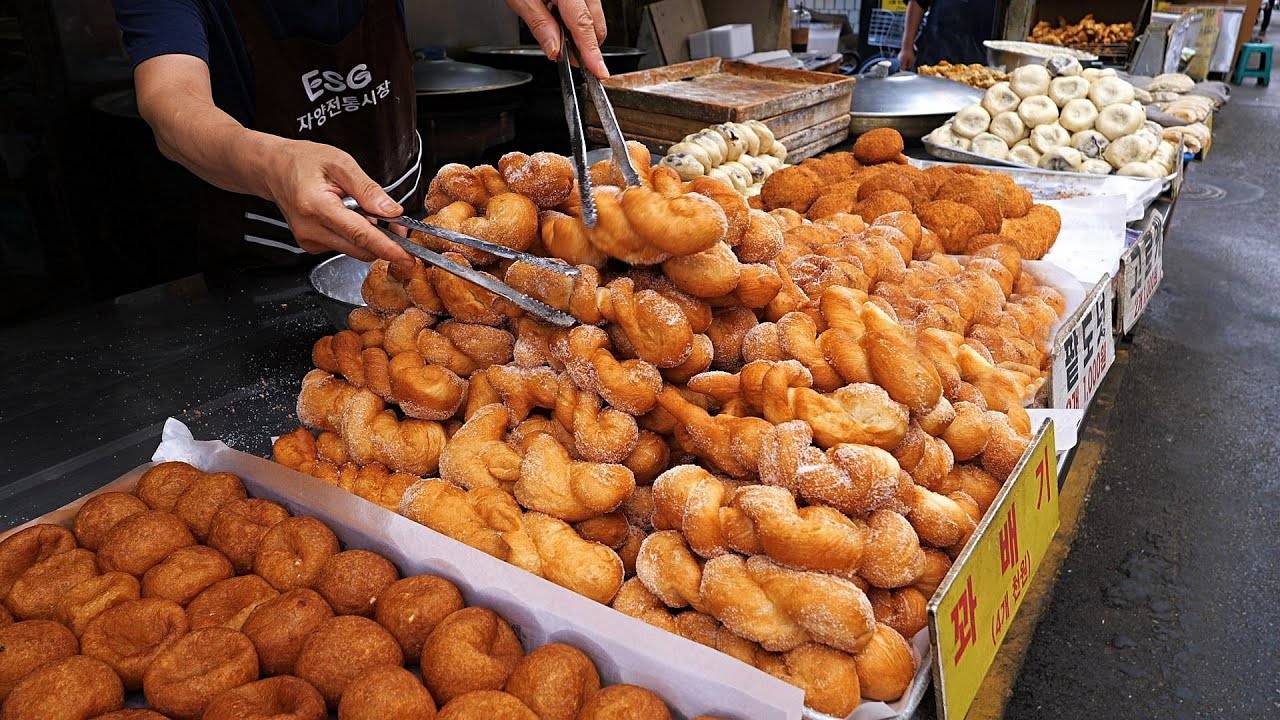 Удивительно! Корейская традиционная уличная еда на рынке