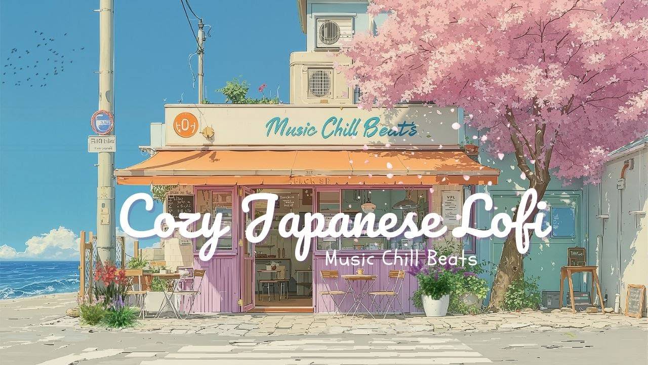 Cozy Japanese Lofi Space 🌙 Sakura Petals & Chill Beats to Work & Unwind, Tokyo Convenience Store