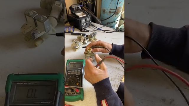 Как проверить клапан стиральной машины тестером Подр?